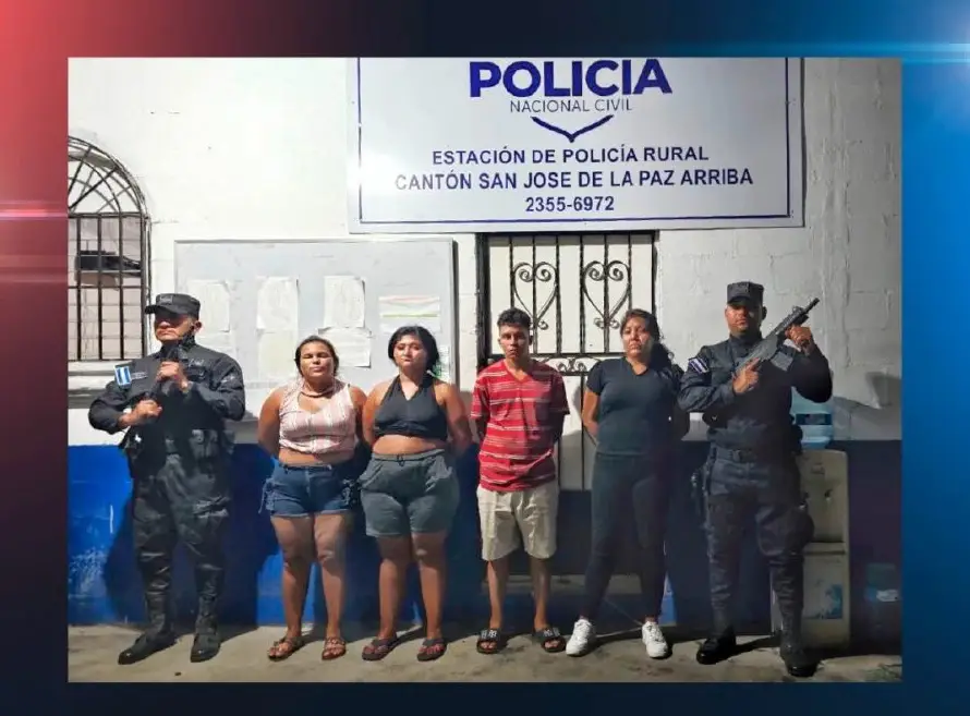 Cuatro jóvenes son arrestados por protagonizar una riña en Santiago Nonualco, La Paz