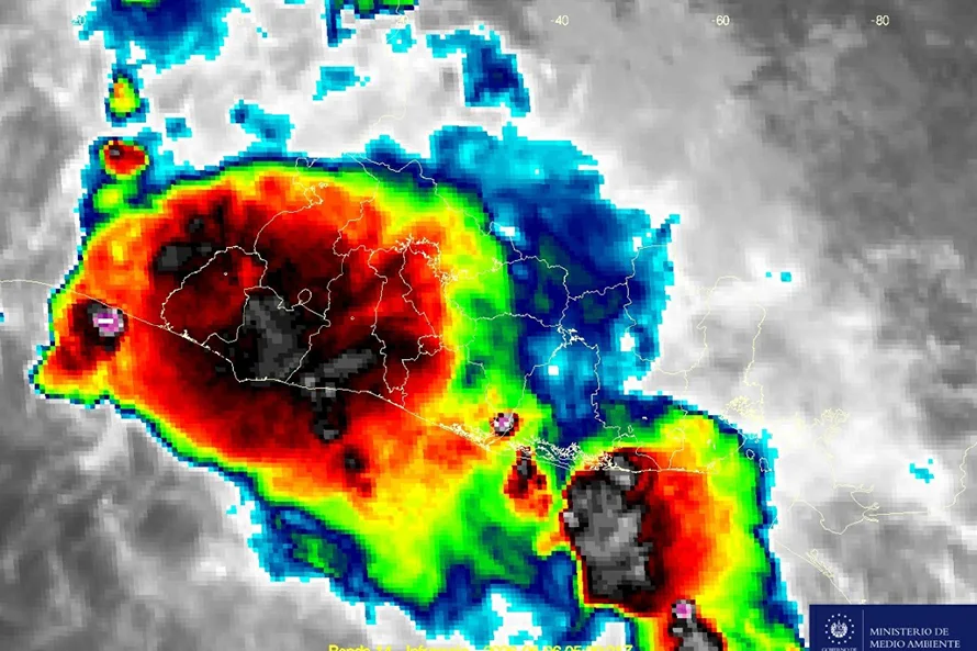Más 100 milímetros de lluvia cayeron en 24 horas en Santa Ana