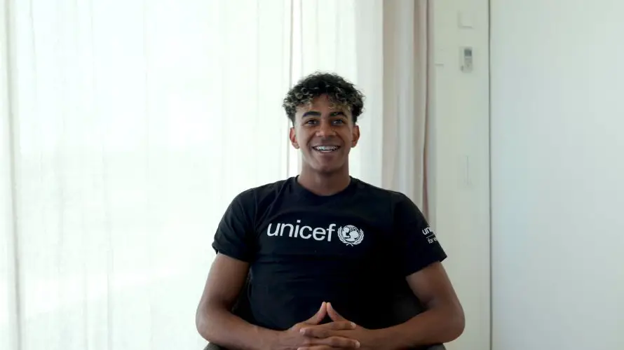 Lamine Yamal es nombrado embajador de buena voluntad Unicef