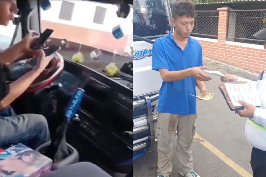 Imponen multa de $250 a conductor de la ruta 14 por usar dos celulares y no portar cinturón de seguridad