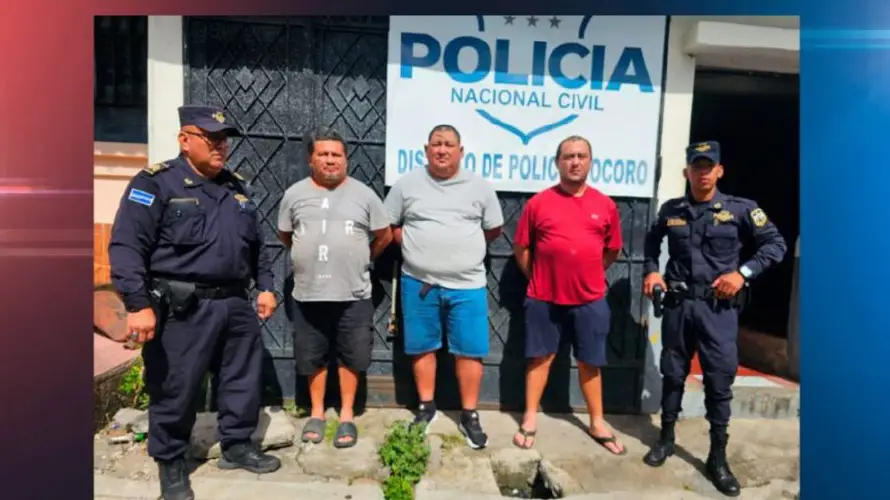 Tres hombres son arrestados tras agredirse entre sí en Jocoro, Morazán