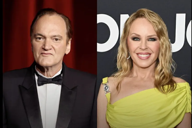 Quentin Tarantino y Kylie Minogue protagonizarán la película "Tangled Up in Blue"