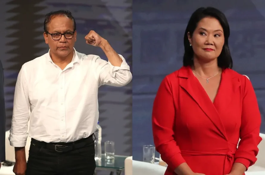Keiko Fujimori llama “Frankenstein político” a su rival izquierdista