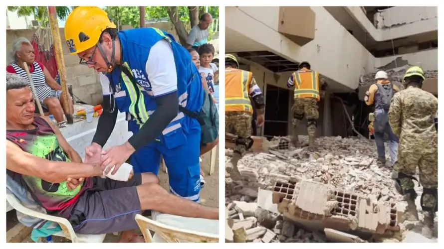 Brigada salvadoreña localiza a primeras víctimas de terremotos en Venezuela