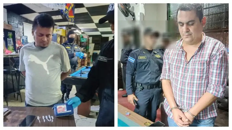Detienen a dos hombres señalados de utilizar negocios “fachada” para venta de droga en San Salvador