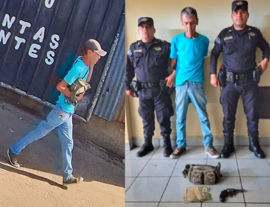 Arresto por hurto de una cangurera con $3,000 en efectivo en centro de San Salvador