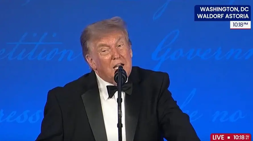 Trump bromea en la Cena de Corresponsales con presentarse a las elecciones de 2028