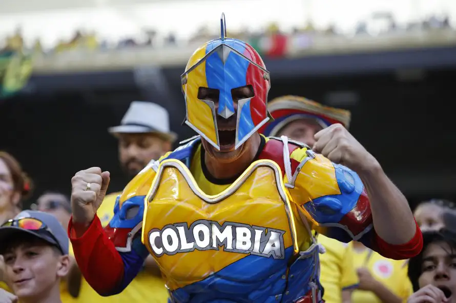 Colombia, la única selección que jugó en los tres países organizadores