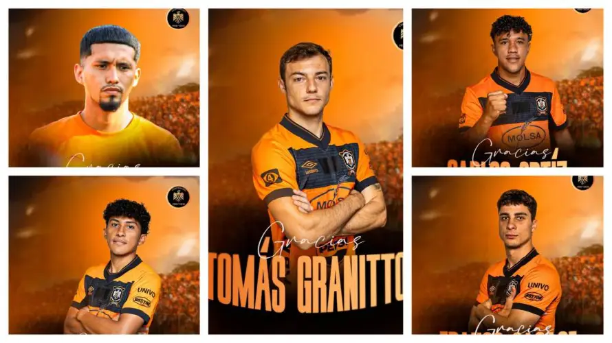 Tomás Granitto, Franco Cacace y Walter Pineda, entre las bajas de Águila para el Apertura 2026