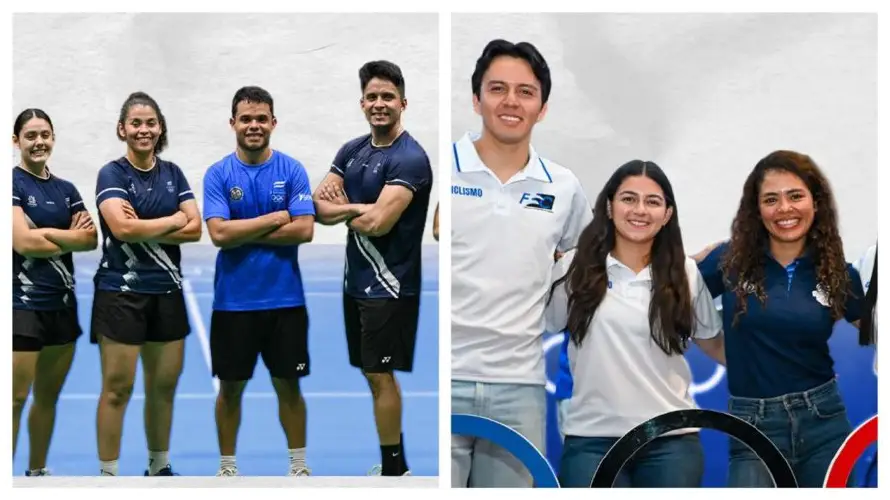 Estas son las delegaciones de ciclismo, fútbol femenino, bádminton y esgrima de El Salvador para Santo Domingo 2026