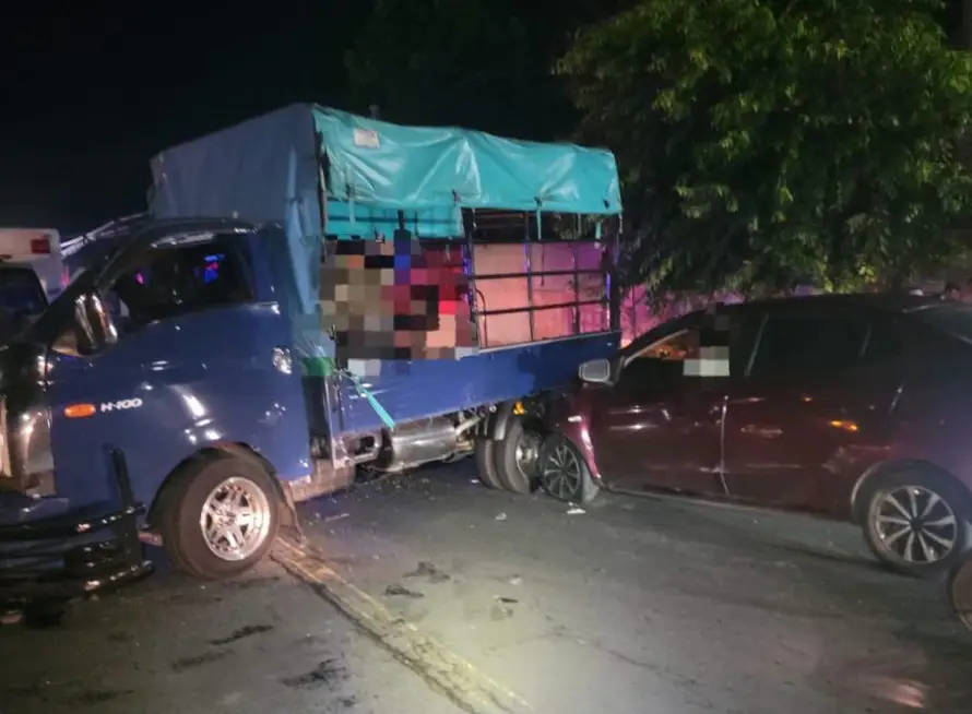 Ocho personas resultan lesionadas en accidentes de tránsito ocurridos durante la madrugada de este viernes