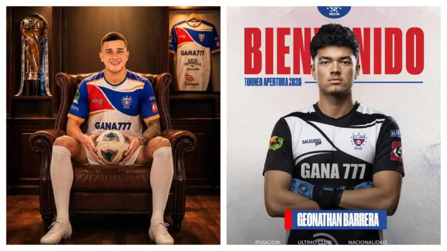 Firpo anuncia las incorporaciones de Styven Vásquez y Geonathan Barrera