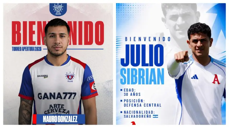 Firpo ficha al argentino Mauro González y Alianza incorpora a Julio Sibrián