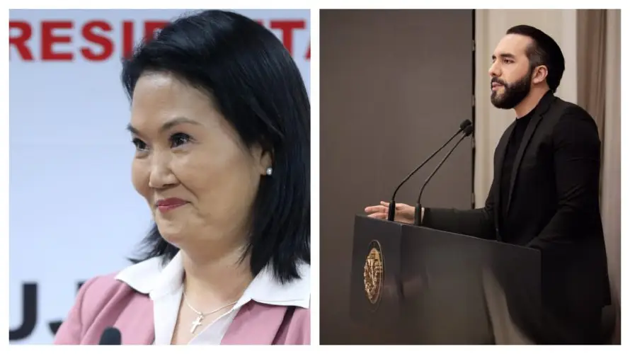 Nayib Bukele felicita a Keiko Fujimori y le envía deseos de éxito para su gestión en Perú