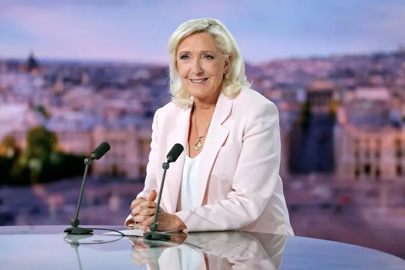 La derechista Marine Le Pen lidera encuestas rumbo a elecciones presidenciales francesas