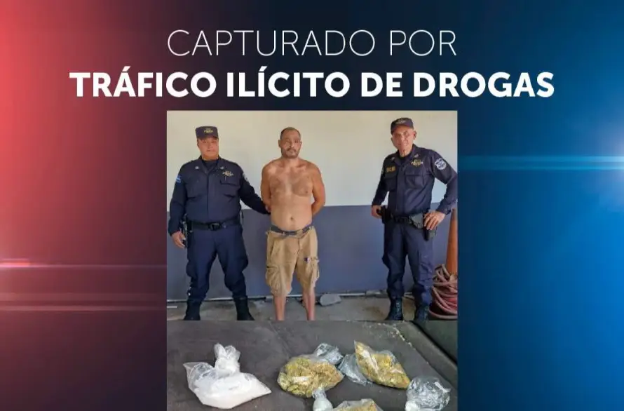 Un hombre es detenido por llevar consigo marihuana, metanfetamina y crack en Sacacoyo, La Libertad