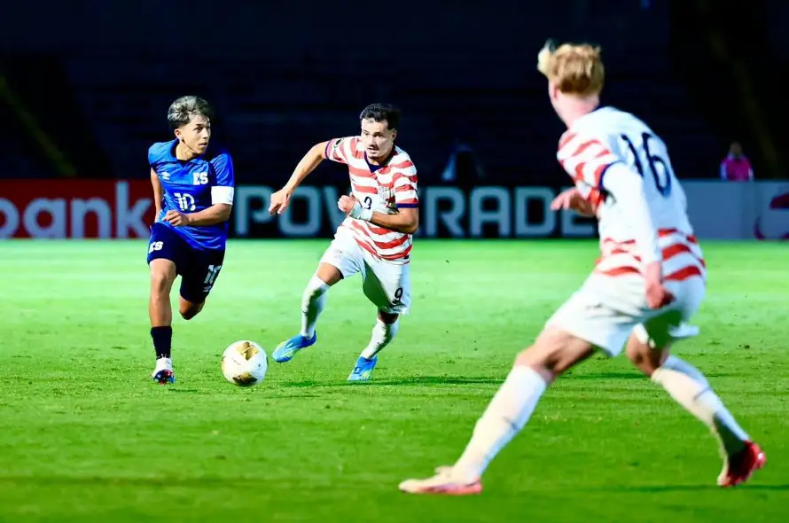 El Salvador cae 3-0 ante Estados Unidos y suma su segunda derrota en el Premundial Sub-20