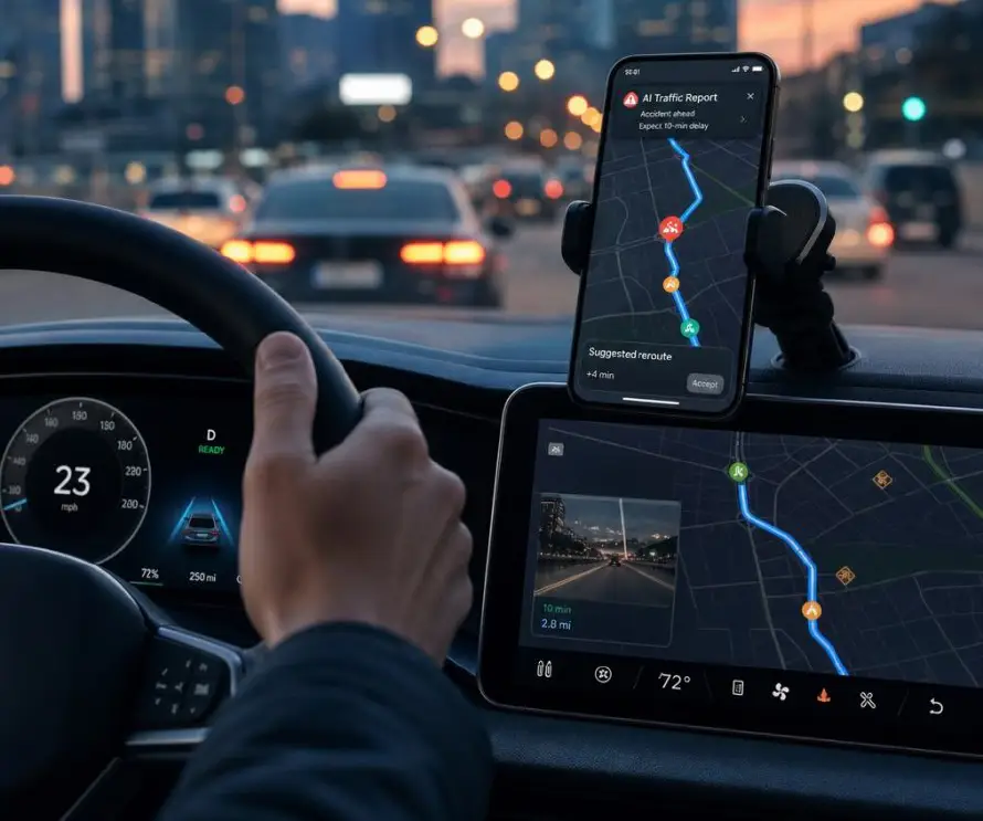 Waze integra IA para acelerar avisos y mejorar rutas en ciudad