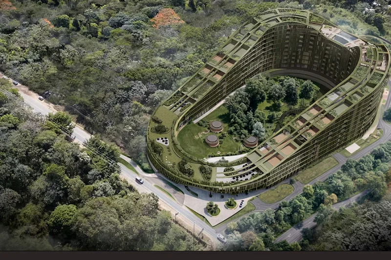 Carazo Arquitectura diseñó una torre residencial con concepto de barrio vertical en Nuevo Cuscatlán