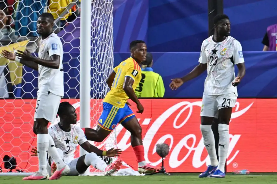 Un gol de Jhon Arias guía a Colombia a los octavos de final y despide a Ghana