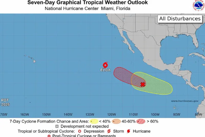 MARN descarta influencia de tormenta Elida y otros sistemas sobre El Salvador