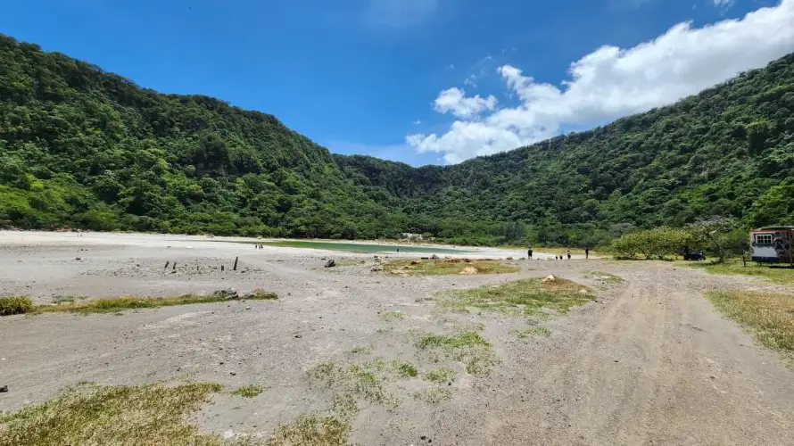 La sequía golpea a la laguna de Alegría en Usulután