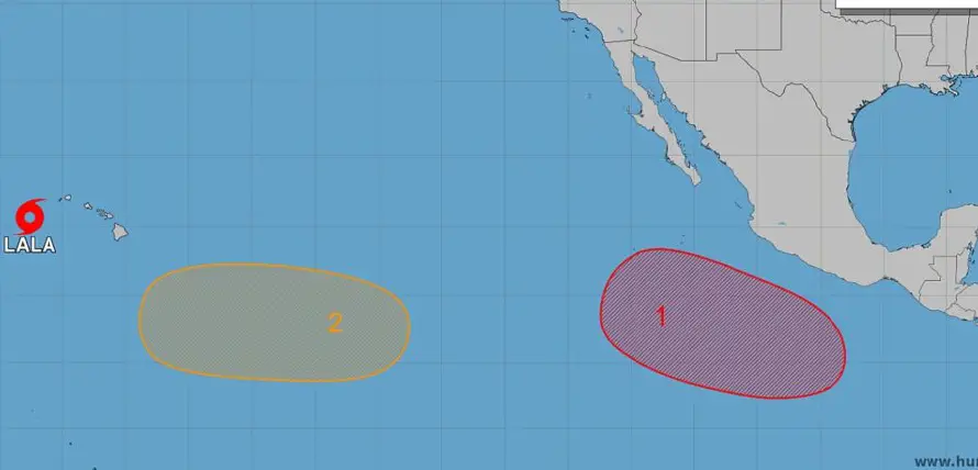 Medio Ambiente vigila dos bajas presiones y la tormenta tropical Lala, sin influencia en El Salvador