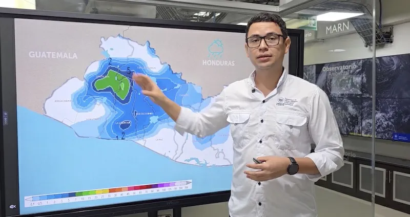Se prevén lluvias en San Salvador y La Libertad durante la noche, y temperaturas de hasta 42 grados el fin de semana