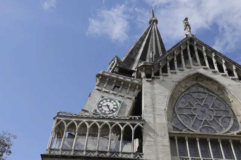 La torre de la catedral de Manizales, un reflejo de la magnitud del terremoto de Colombia