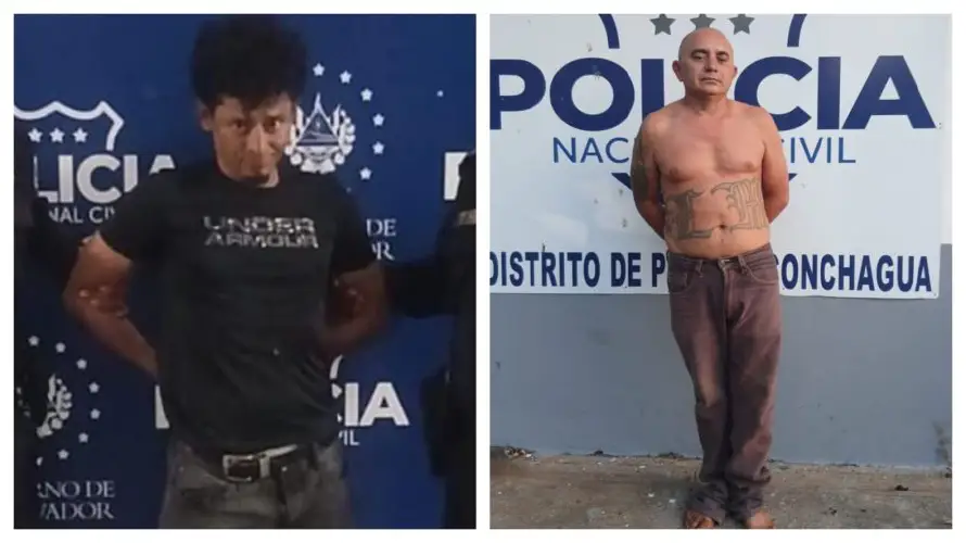 PNC arresta a dos presuntos pandilleros de la MS-13 en San Salvador y La Unión