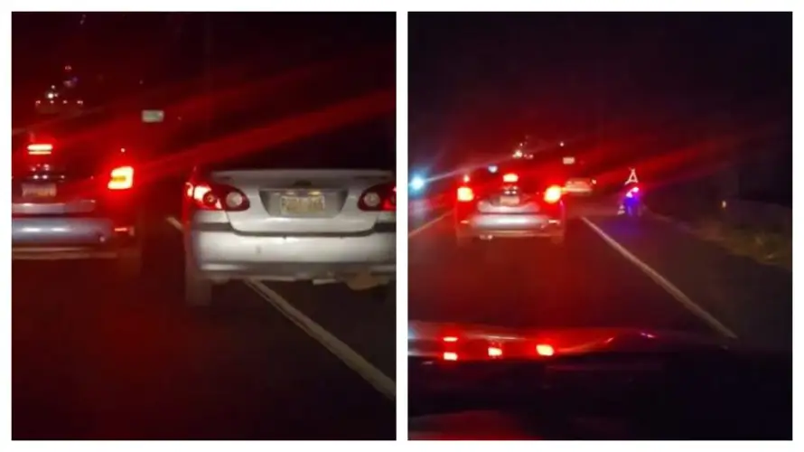VMT multa con $250 a conductor que circulaba por el hombro de vía en la Troncal del Norte