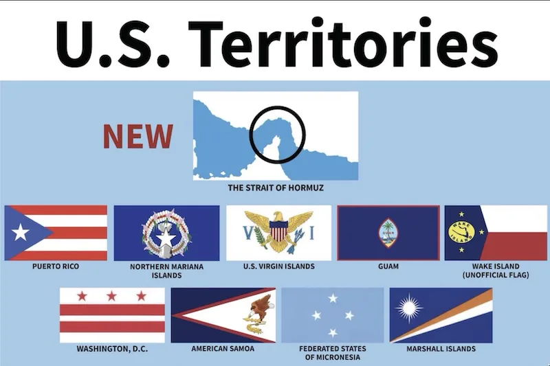Trump declara el estrecho de Ormuz como territorio estadounidense