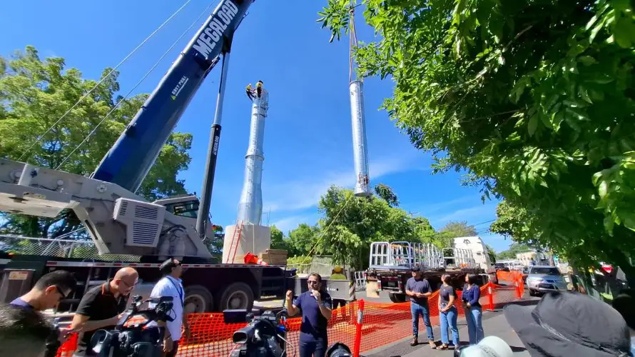 Obras Públicas define calendario de septiembre para el montaje "masivo" de torres del metrocable