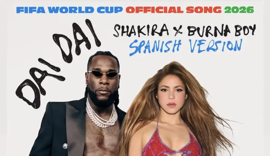Shakira lanza la versión en español de "Dai Dai", canción oficial del Mundial FIFA 2026