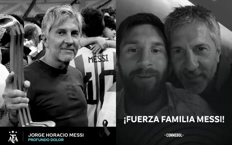 El mundo del fútbol despide a Jorge Messi, padre del astro argentino