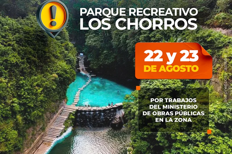 El parque recreativo Los Chorros permanecerá cerrado este fin de semana por trabajos en la autopista