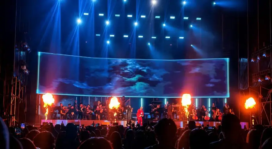 Yandel se apoderó del Estadio Cuscatlán con un histórico show junto a la Orquesta Filarmónica de El Salvador