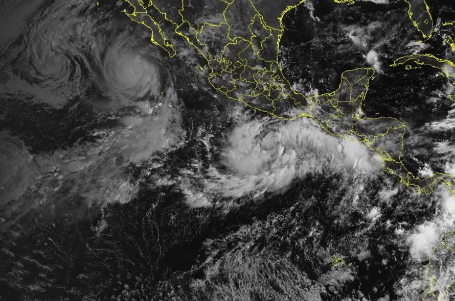 Se forma la depresión tropical 18-E al sur de México en el Pacífico