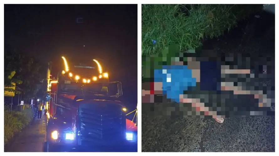 Un hombre muere atropellado por rastra en Santa Ana