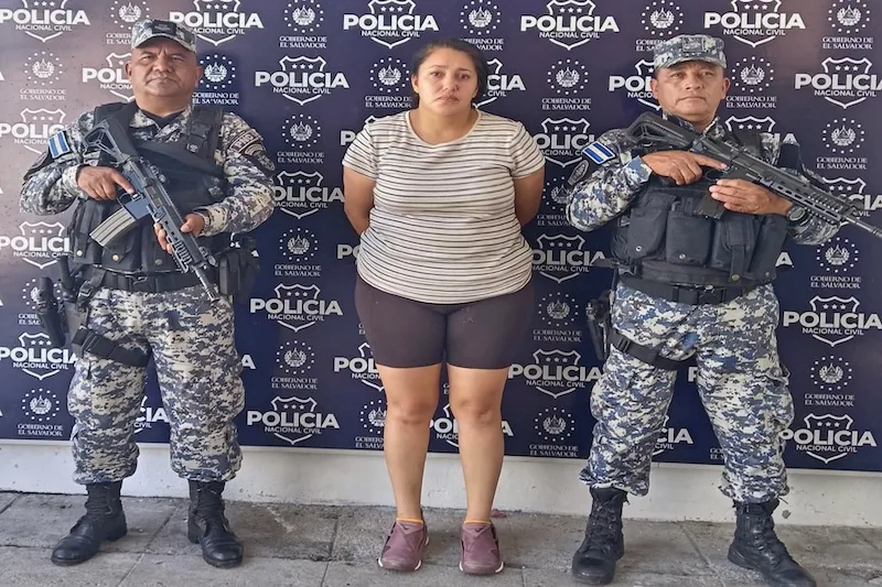 Capturan a mujer vinculada a MS13 en Cojutepeque
