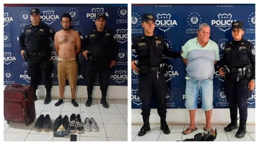 Arrestan a joven señalado de hurtar una motosierra, celular, bocina y zapatos y a un hombre que se les compró
