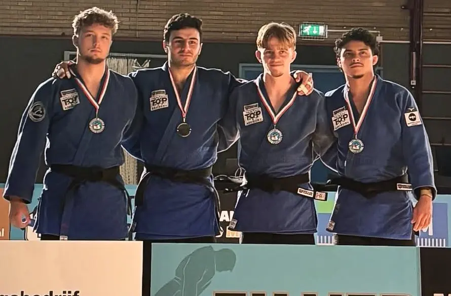 El salvadoreño Diego Cálix consigue el segundo lugar en liga de judo de Países Bajos