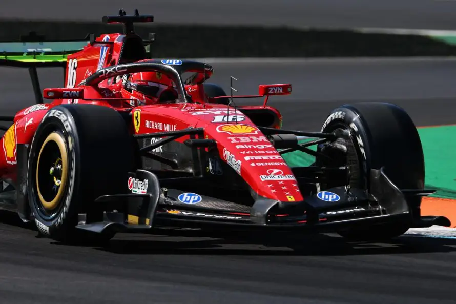 Charles Leclerc y Ferrari lideran los primeros libres en Monza