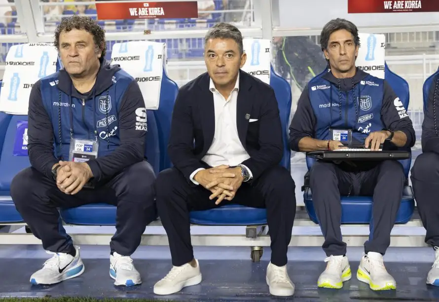 Ecuador se estrena con derrota 3-0 ante Corea del Sur en el debut del argentino Marcelo Gallardo