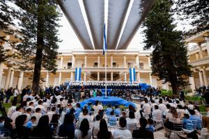 Gobierno salvadoreño inaugura mes cívico en el Palacio Nacional