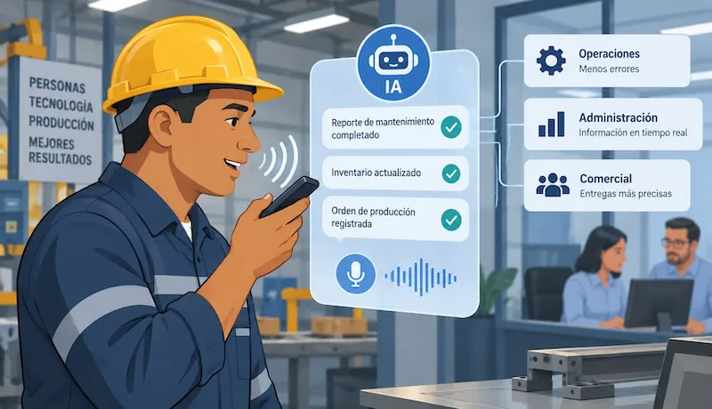Optimización de la comunicación interna y la eficiencia operativa mediante sistemas de voz inteligente