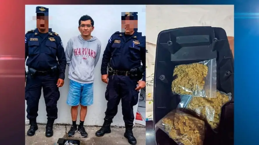 Arrestan a joven que transportaba marihuana en una bocina en Colón 