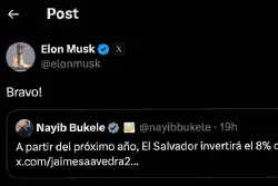 “Bravo”, responde Elon Musk a Bukele por anuncio de inversión en educación