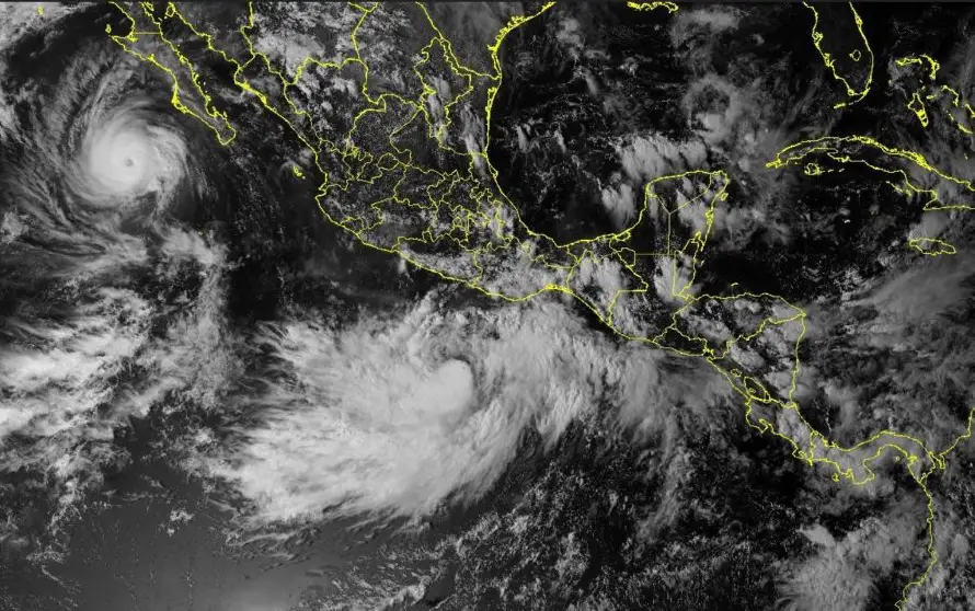 La depresión 18-E se fortalece a Tormenta Tropical Rachel en el Pacífico y prevén que sea huracán el martes