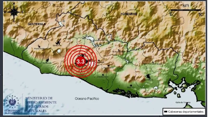 Temblor 3.3 sacude el distrito de San Salvador por activación de fallas geológicas en la zona